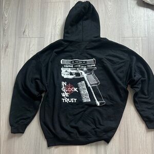 GLO Jeans Black Hoodie with Logo